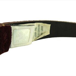 DOLCE&GABBANA belt Bordeaux gold Women Authentic secondhand
